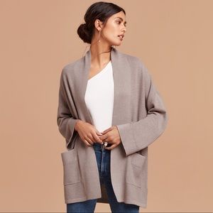NEW Aritzia Wilfred 100% Wool Yarn Made in Italy Sweater Cardigan Sz M